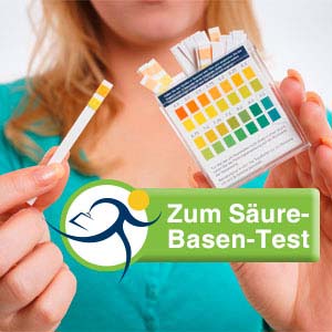 Frau mit BasenCitrate Pur Saeure-Basen-Test Teststreifen
